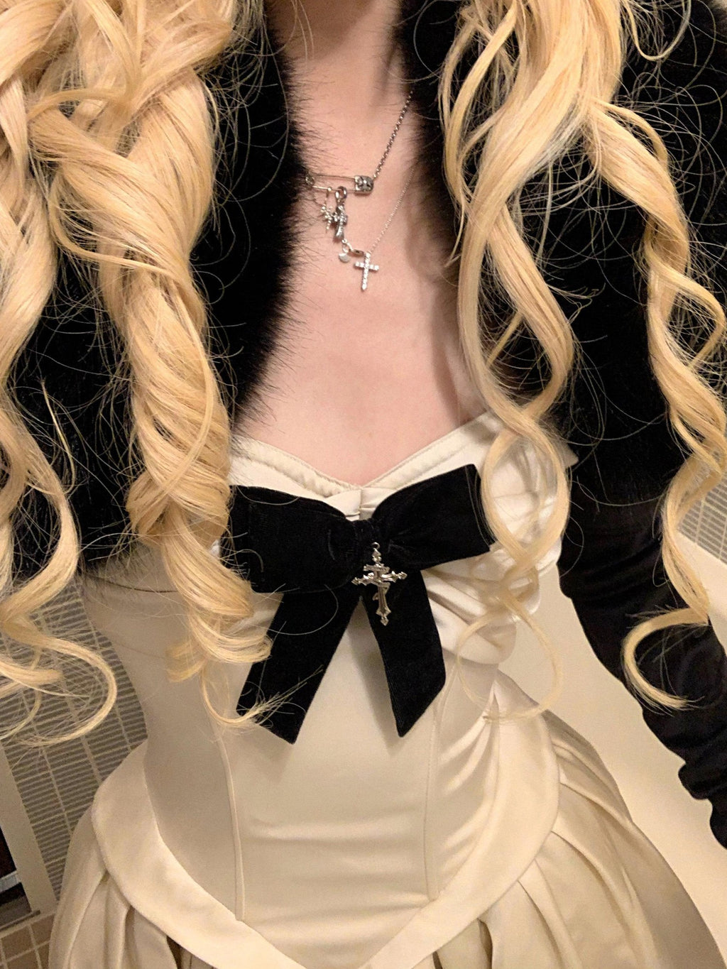 Rase le sol Princess Bow Detail Cinched Waist Women's Strapless Maxi Dresses