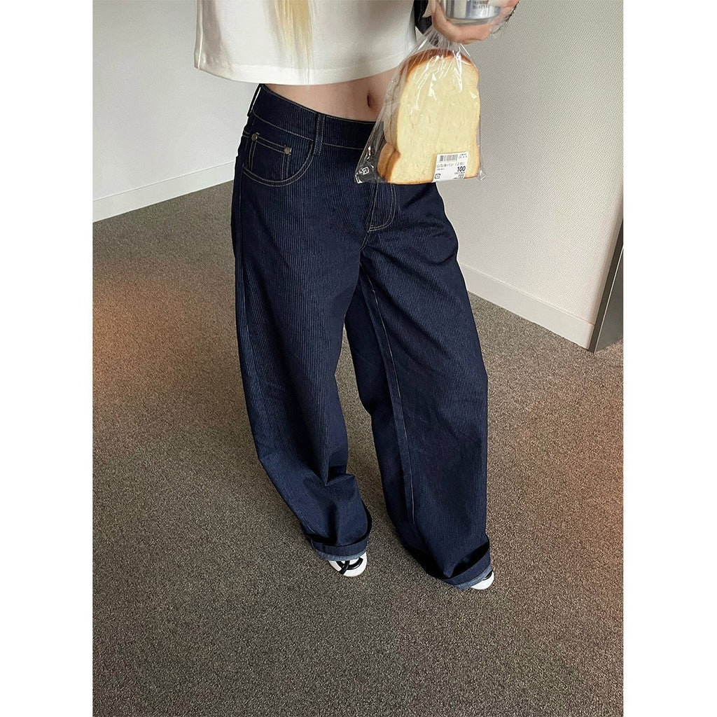 Rase_le_sol_Raw_Striped_Low_Rise_Relaxed_Straight_Women's_Denim_Wide-leg_Jeans_1058803260756_MISSTT