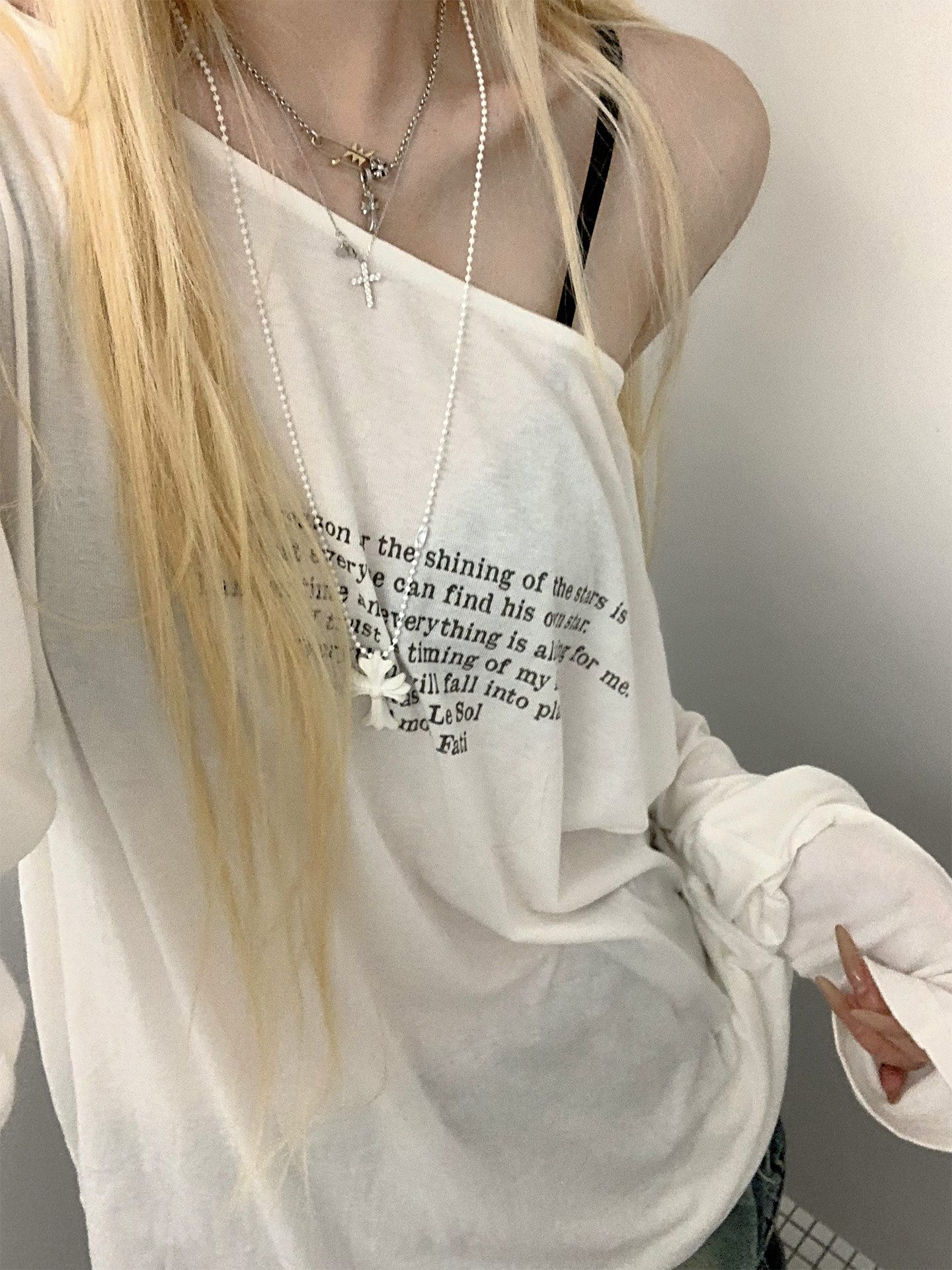Rase_le_sol_Relaxed_Oversized_Letter_Print_Boxy_Coverup_Women's_Long_Sleeve_T-shirts_972298233737_MISSTT