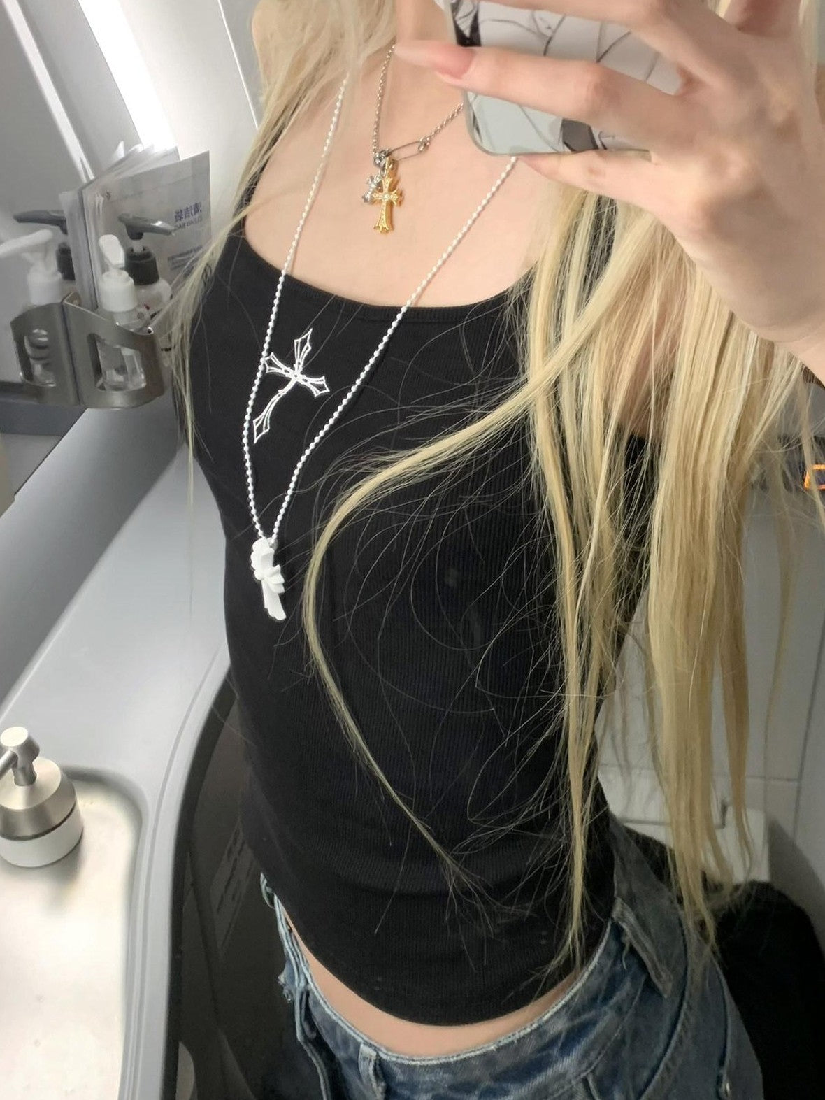 Rase le sol Sexy American Cross Racerback Outerwear Women's Slim Fit Camisoles