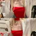 Rase_le_sol_Sexy_Crimson_Red_Rolled_Edge_Distressed_Women's_Polyester_Tube_Tops_1015285320158_MISSTT
