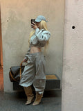 Rase_le_sol_Short_Padded_Jacket_Cargo_Wide_Leg_Women's_Cotton_Casual_Top_&_Pants_Sets_1047081503070_MISSTT