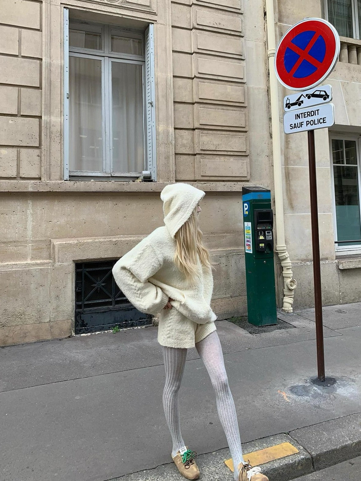Rase le sol Soft Relaxed Oversized Hooded Women's Sweater Knit Casual Top & Shorts Sets