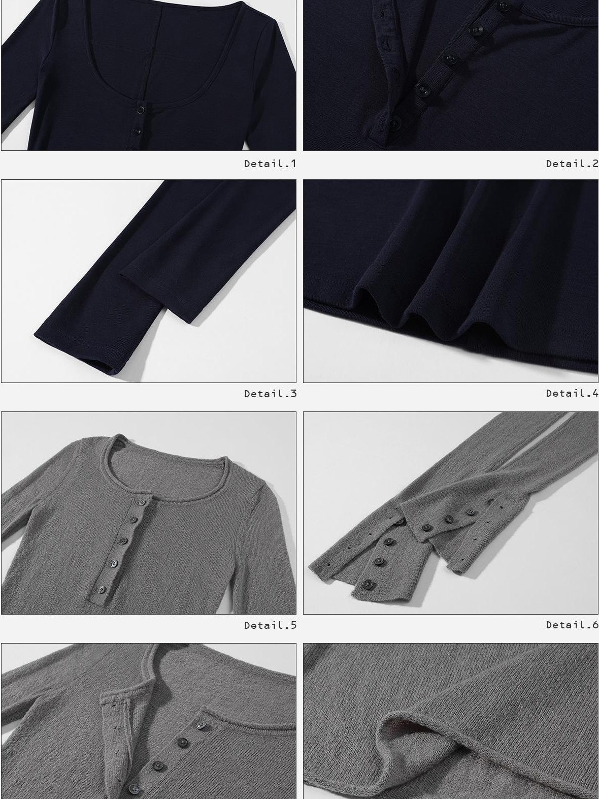 Rase le sol Striped Layered Henley Neck Slim Fit Women's Knit Casual Top & Shorts Sets