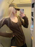 Rase_le_sol_Textured_3d_Cable_Fitted_Waist_Cinching_Women's_Knit_Cardigans_1003088291127_MISSTT