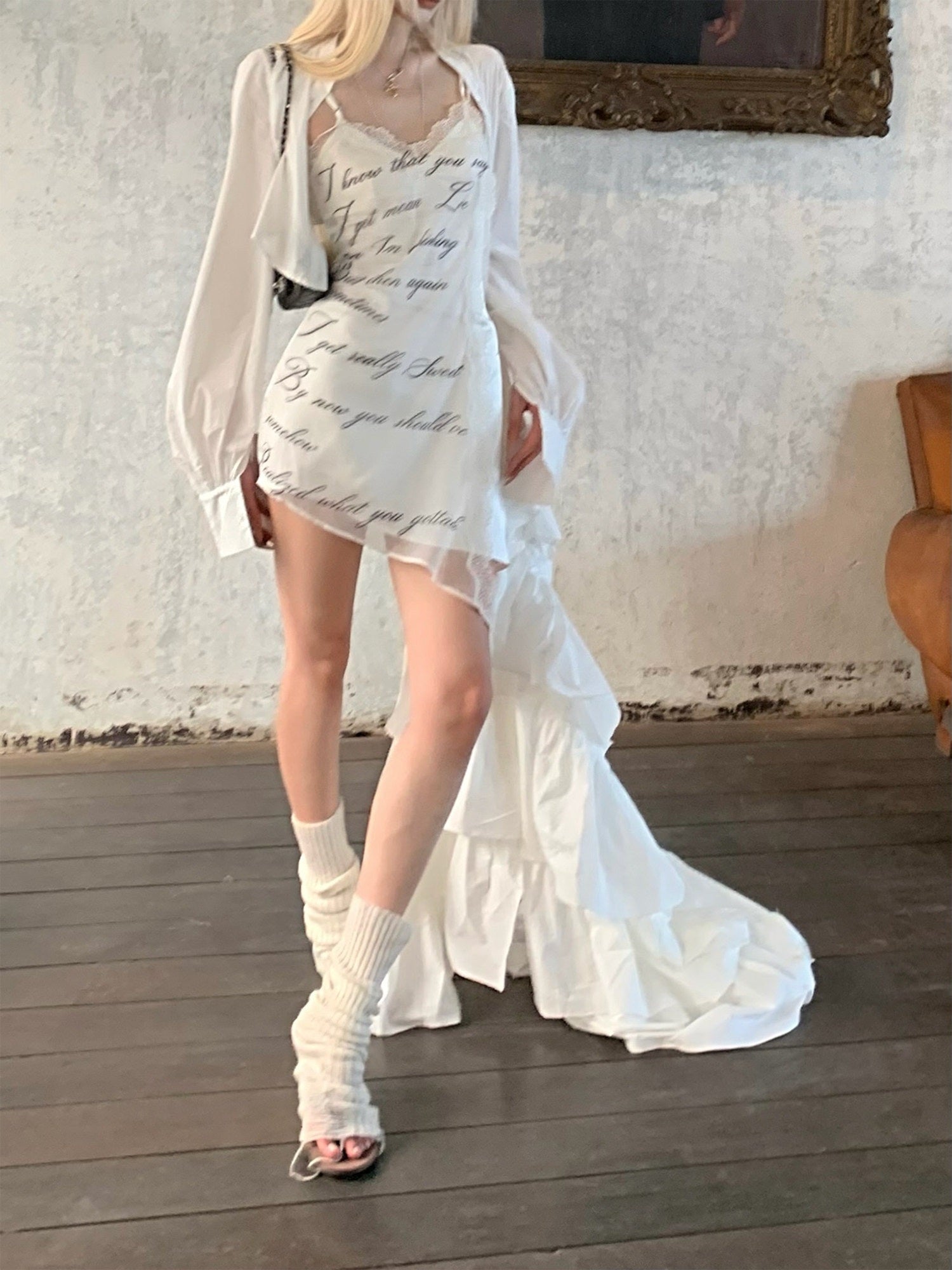 Rase_le_sol_White_Ruffled_Spaghetti_Strap_Shirt_Style_Women's_Mesh_Tulle_Slip_Mini_Dresses_793924482564_MISSTT
