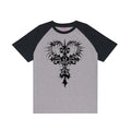 RebelSeed_Dark_Gothic_Skeleton_Cross_Print_Raglan_Women's_Cotton_Short_Sleeve_T-shirts_812586314778_MISSTT