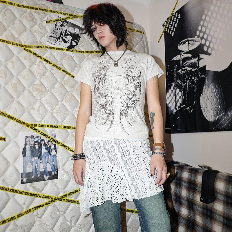 RebelSeed_Dark_Gothic_Totem_Print_Heat_Transfer_Women's_Cotton_Slim_Short_Sleeve_T-shirts_897646362614_MISSTT