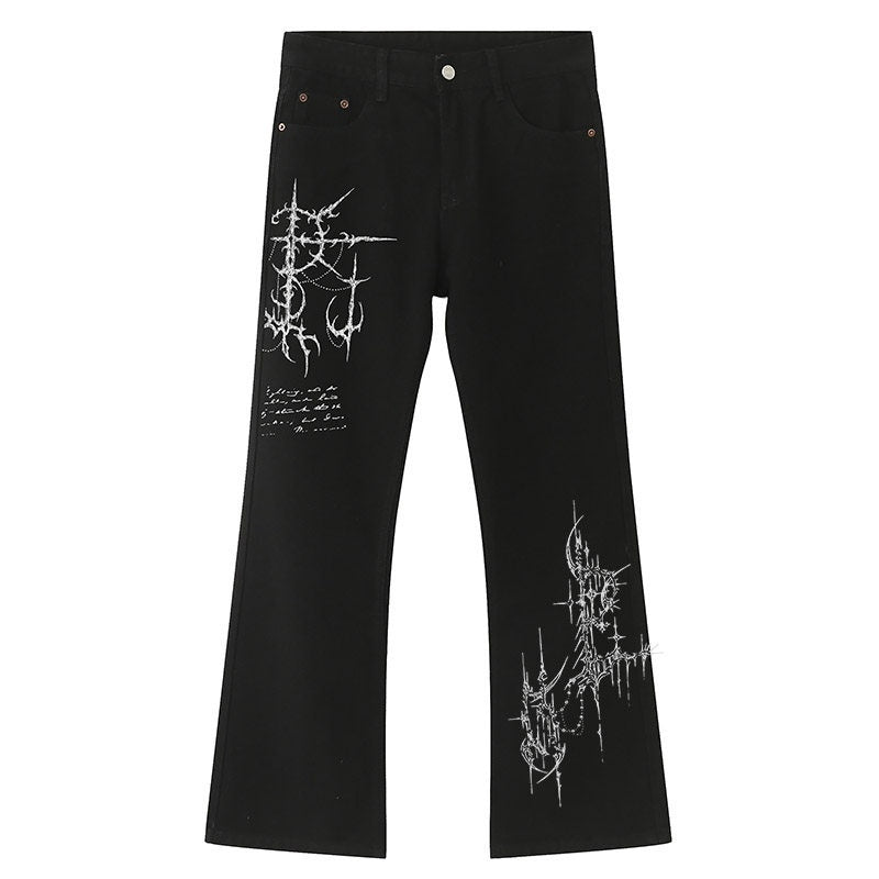 RebelSeed_Dark_Gothic_Totem_Subculture_Women's_Denim_Micro_Flare_Jeans_773349752416_MISSTT