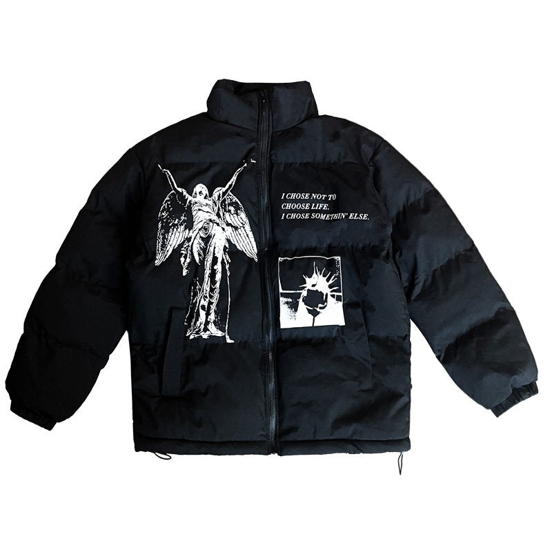 RebelSeed_Dark_Punk_Character_Heat_Print_Stand_Collar_Women's_Polyester_Puffer_Jackets_743985525954_MISSTT