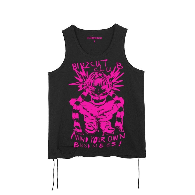 RebelSeed_Punk_Graffiti_Distressed_Heat_Transfer_Women's_Cotton_Tank_Tops_708956461408_MISSTT