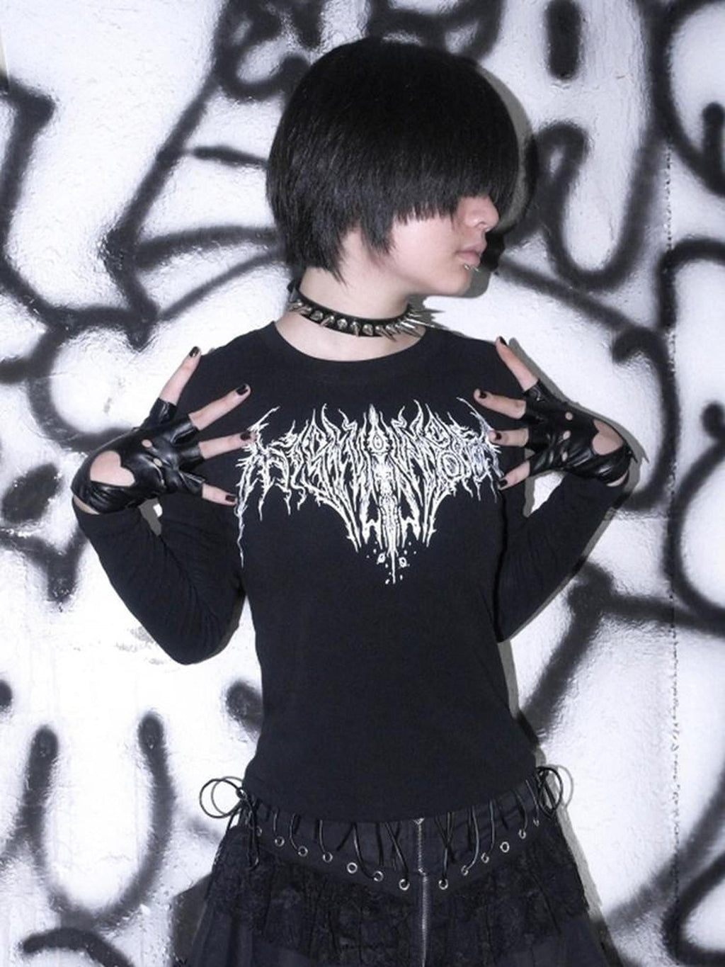RebelSeed Rebel Totem Cthulhu Rock Print Women's Cotton Long Sleeve T-shirts