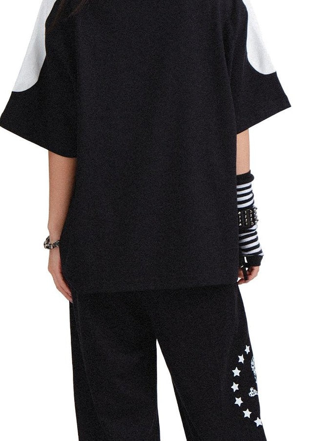 RebelSeed Skull Devil Heat Print Punk Women's Cotton Short Sleeve T-shirts