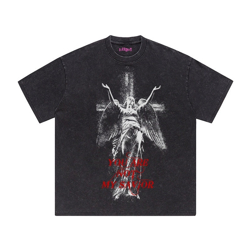 RebelSeed_Washed_Black_Distressed_Abstract_Print_Women's_Cotton_Short_Sleeve_T-shirts_762437095720_MISSTT