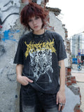 RebelSeed_Washed_Black_Skull_Print_Loose_Women's_Cotton_Short_Sleeve_T-shirts_1032509132033_MISSTT