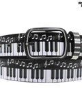 RebelSeed Y2k Punk Dark Printed Subculture Rock Women's Pu Metal Buckle Belts