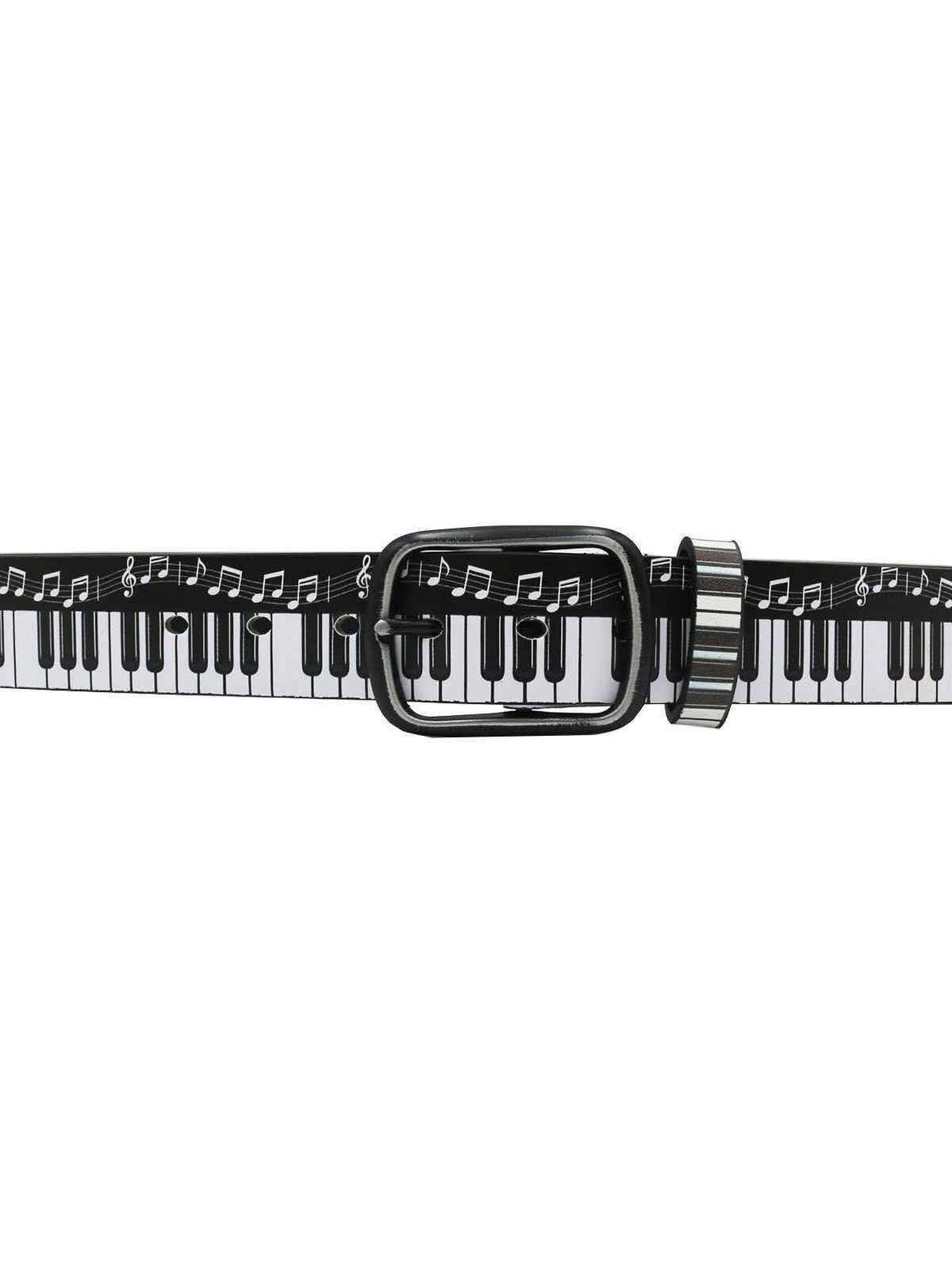 RebelSeed Y2k Punk Dark Printed Subculture Rock Women's Pu Metal Buckle Belts
