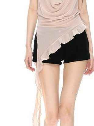 RedBling Sheer Backless Draped Original Design Women's Mesh Halter Tops