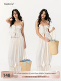 RedBling_Sweet_Ruffle_Off_Shoulder_Cami_High_Waist_Women's_Casual_Top_&_Pants_Sets_1046145197878_MISSTT