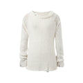 RedBling_White_Openwork_Crew_Neck_Slouchy_Oversized_Women's_Knitted_Pullover_Sweaters_981042709966_MISSTT