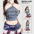 ReddaChic_Blue_Tie_Dye_Letter_Print_Halter_Slim_Cropped_Street_Long_Sleeve_T-Shirts_MISSTT