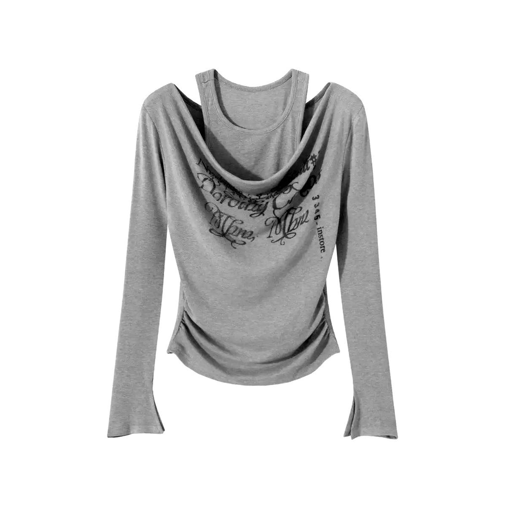 ReddaChic_Breathable_Cross_Print_Slim_Bell_Sleeve_Cropped_Women_Gray_Long_Sleeve_T-Shirts_MISSTT