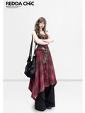 ReddaChic Chiffon Ruffle Casual Strapless Look Women Citywalk Short Sleeve T-Shirts