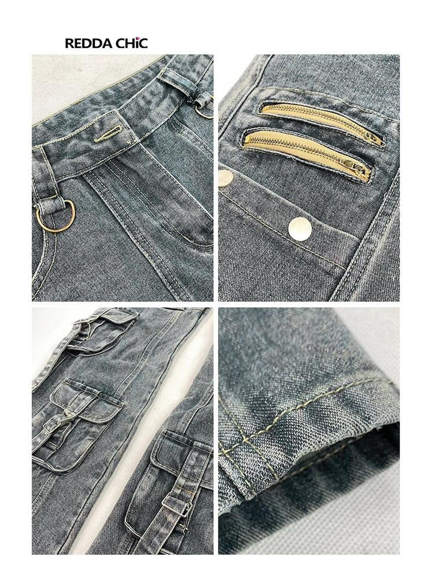 ReddaChic Classic Blue Denim Natural Waist Slim Fit Women S M L Xl Camisoles