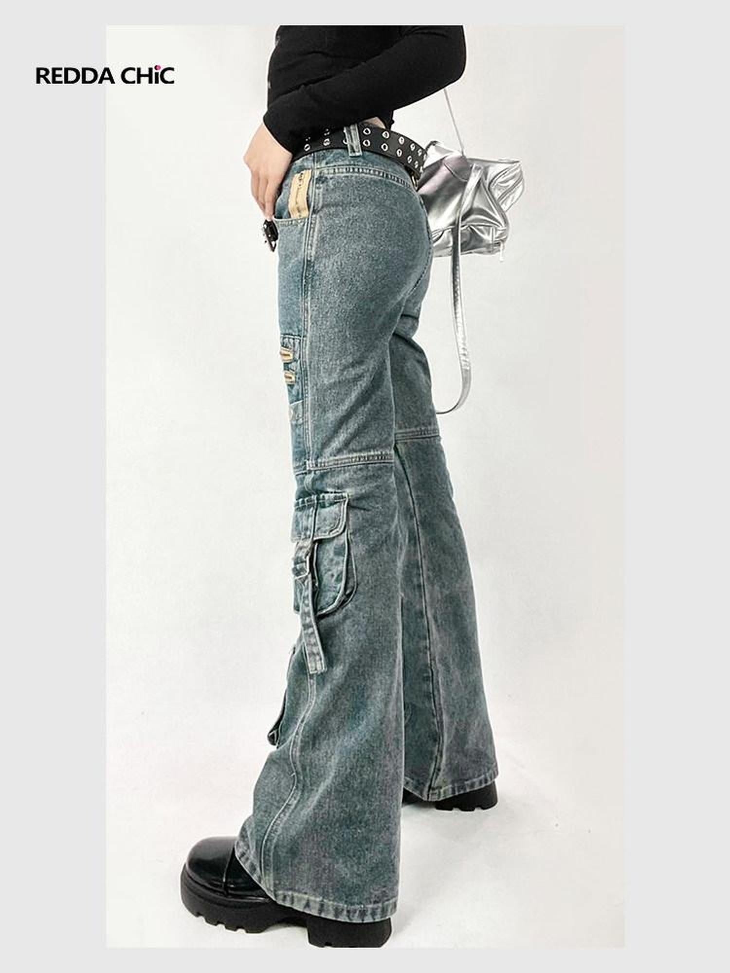 ReddaChic Classic Blue Denim Natural Waist Slim Fit Women S M L Xl Camisoles