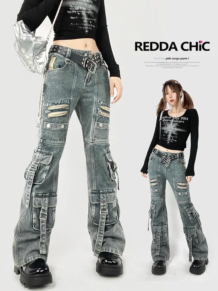 ReddaChic Classic Blue Denim Natural Waist Slim Fit Women S M L Xl Camisoles