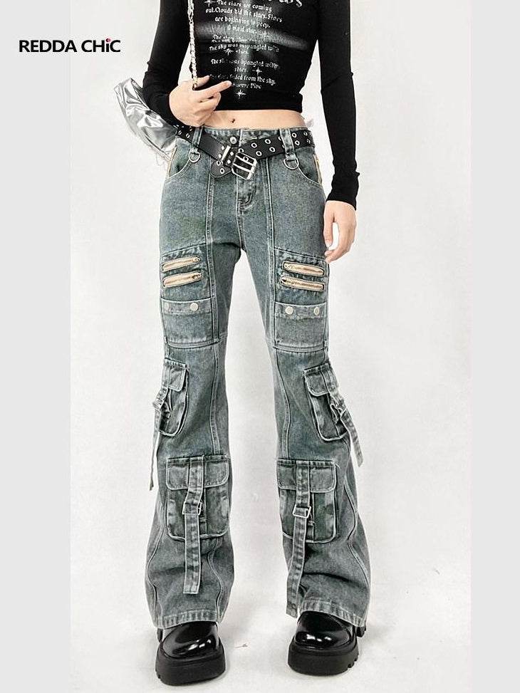 ReddaChic Classic Blue Denim Natural Waist Slim Fit Women S M L Xl Camisoles