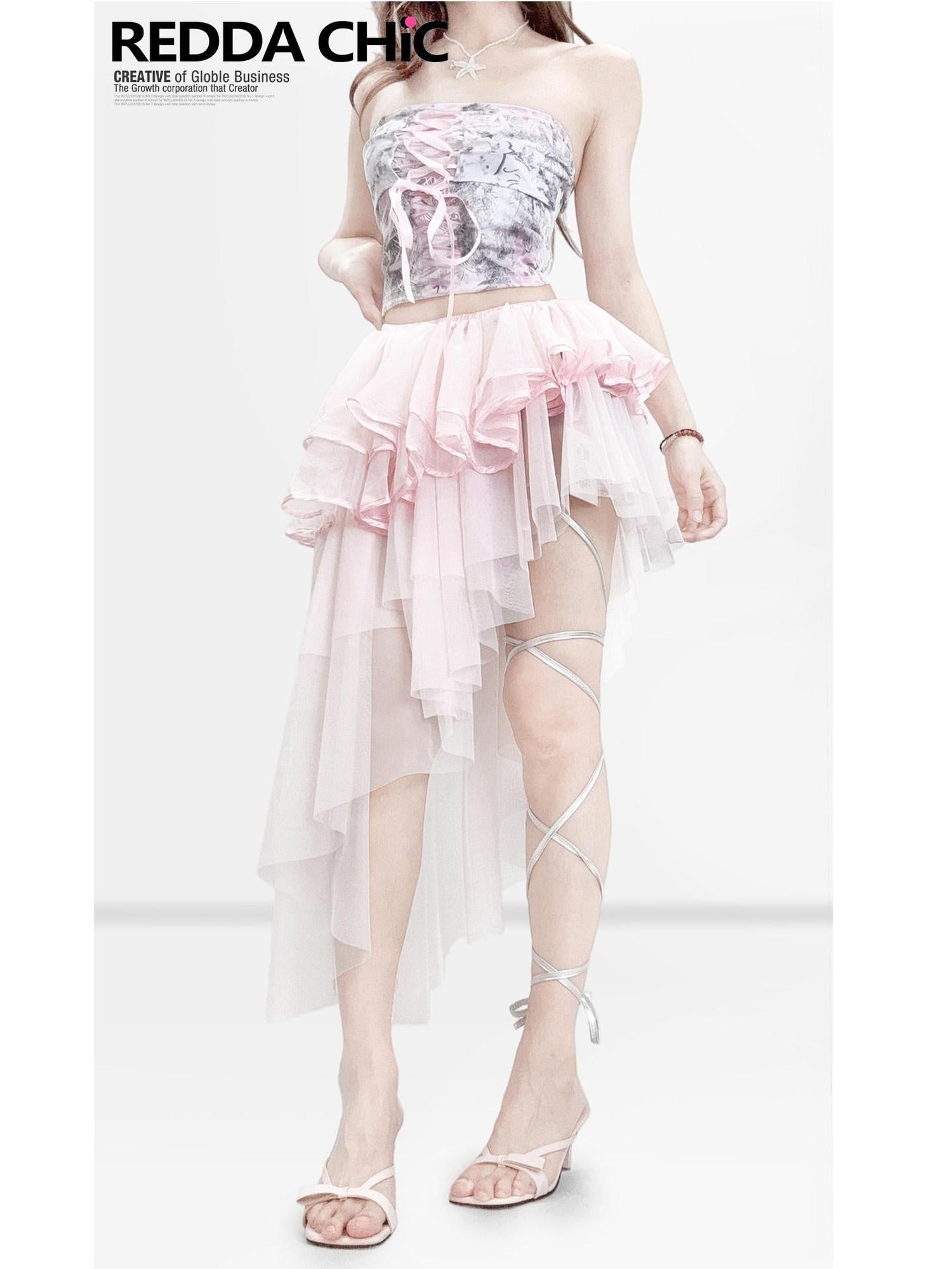 ReddaChic Cozy Asymmetric Patchwork Pink A Line Style Women S M L Leg Warmers