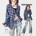 ReddaChic_Cozy_Plaid_Loose_Fit_Casual_One_Size_Dark_Navy_Fashion_Leg_Warmers_MISSTT