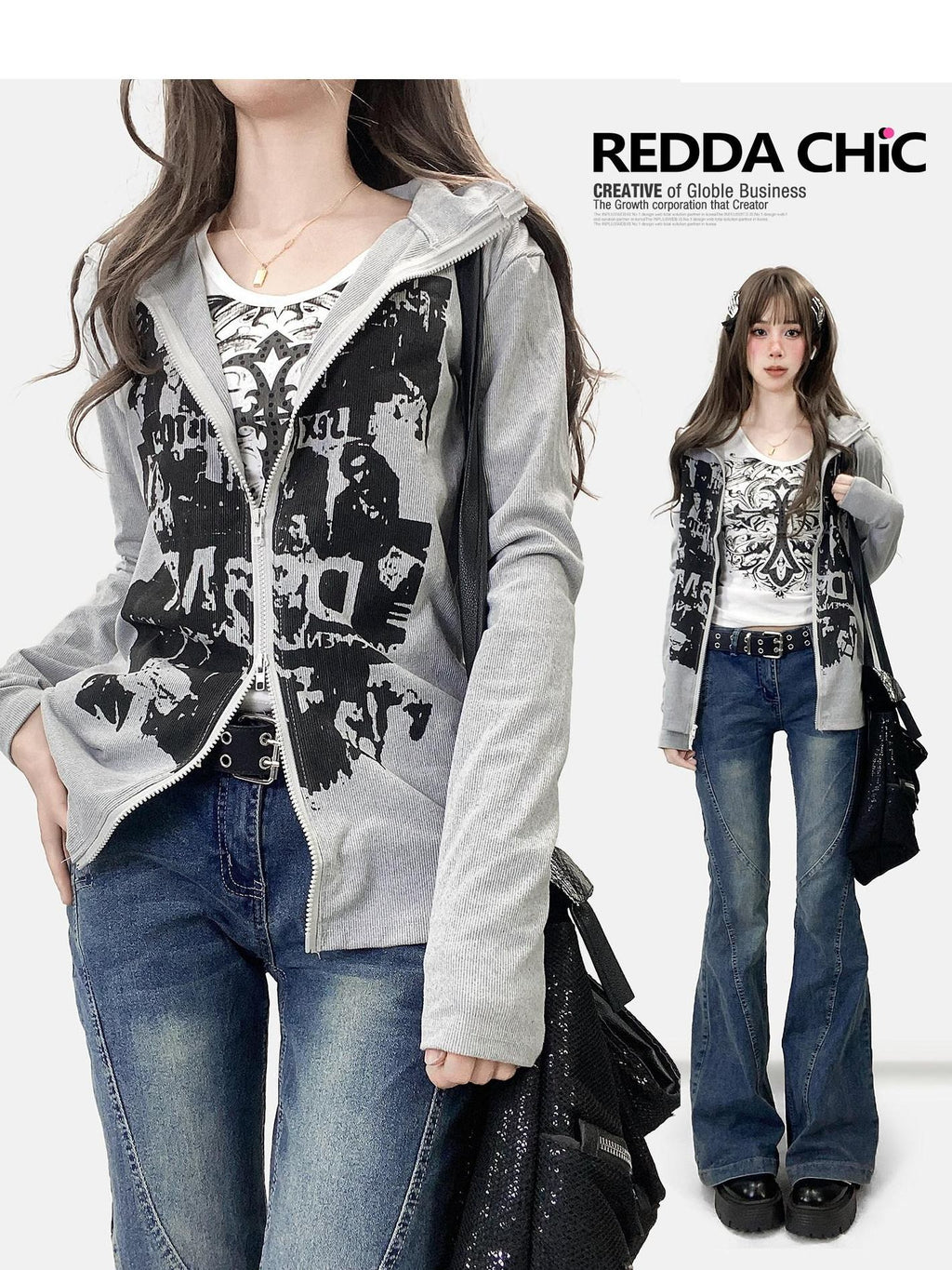 ReddaChic Cozy Warm Cleanfit Standard Fit Women Basic Long Sleeve T-Shirts
