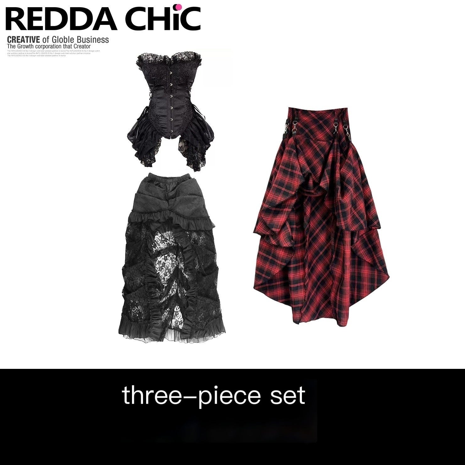 ReddaChic_Dark_Gothic_Lace_Strapless_Bodycon_Three_Piece_Set_Stage_Casual_Mini_Dresses_MISSTT