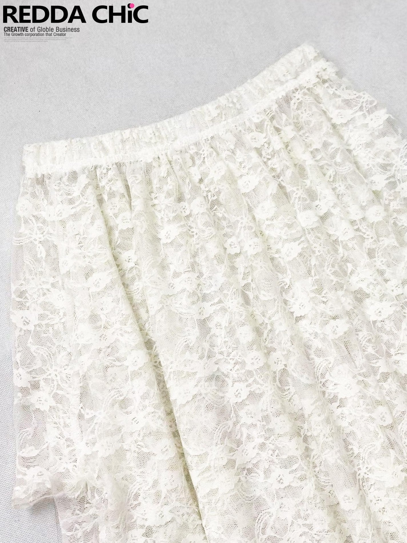 ReddaChic Delicate Lace Asymmetric A Line High Waist Women Elegant Camisoles
