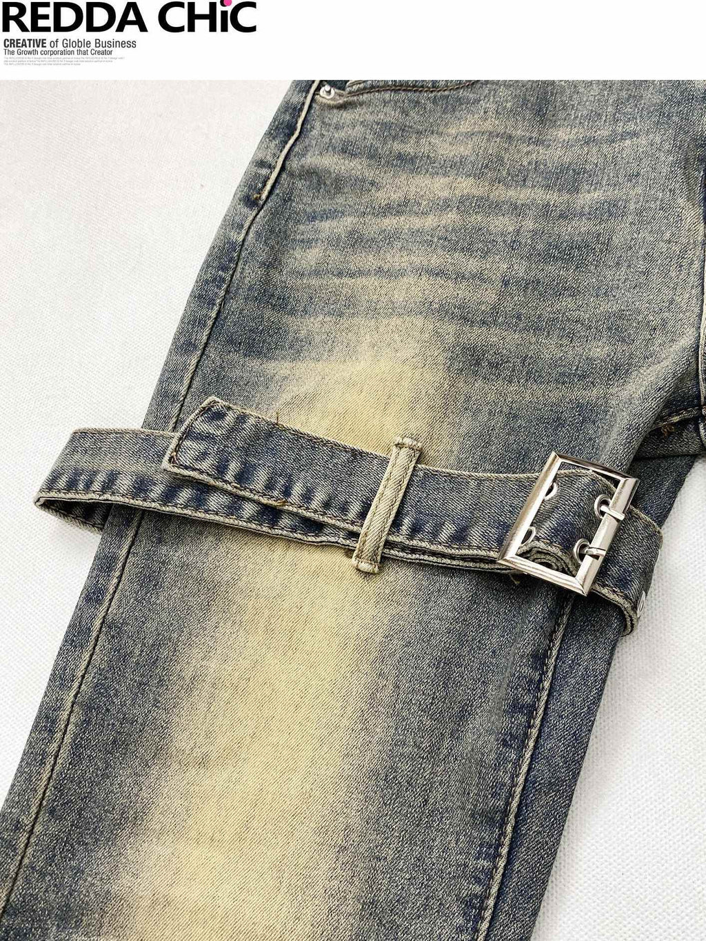ReddaChic Distressed Slim Fit Pockets Button Front Women Cotton Stretch Denim Cardigans