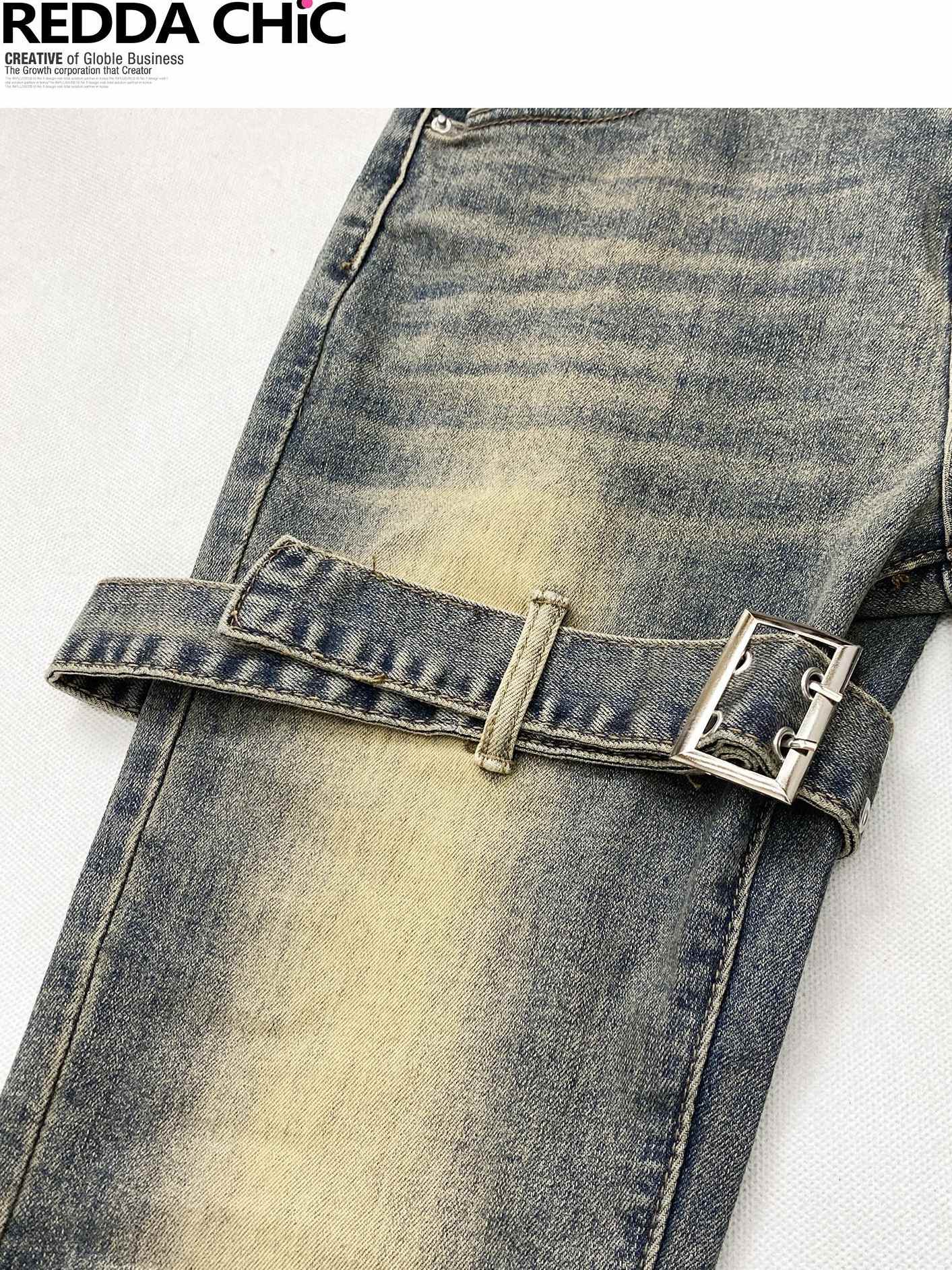 ReddaChic Distressed Slim Fit Pockets Button Front Women Cotton Stretch Denim Cardigans