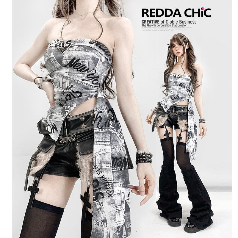 ReddaChic_Edgy_Letter_Print_Suspender_Short_Street_Style_Women_Black_Midi_Skirts_MISSTT