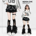 ReddaChic_Flattering_High_Waist_Tiered_Ruffle_Workwear_Short_Solid_Black_Mini_Skirts_MISSTT
