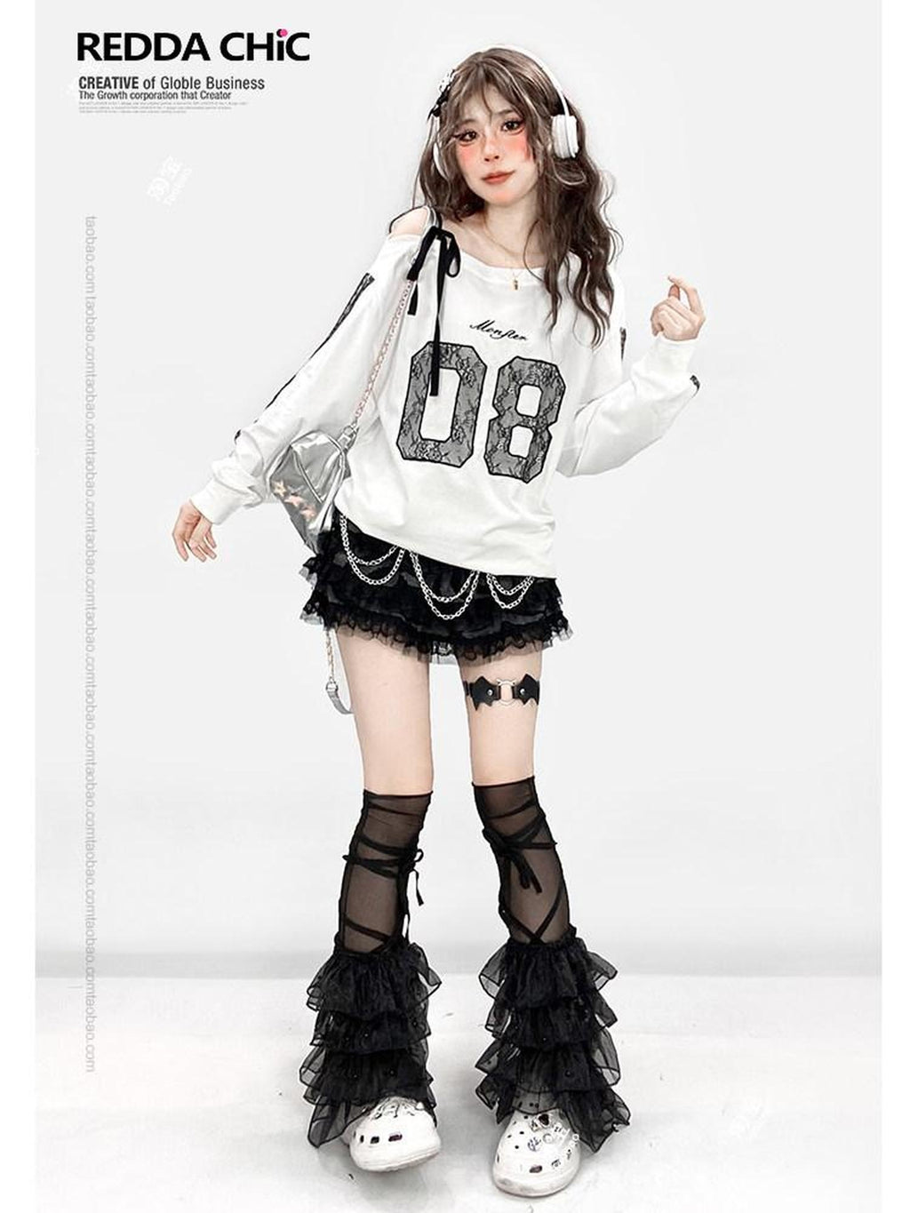ReddaChic Flattering High Waist Tiered Ruffle Workwear Short Solid Black Mini Skirts