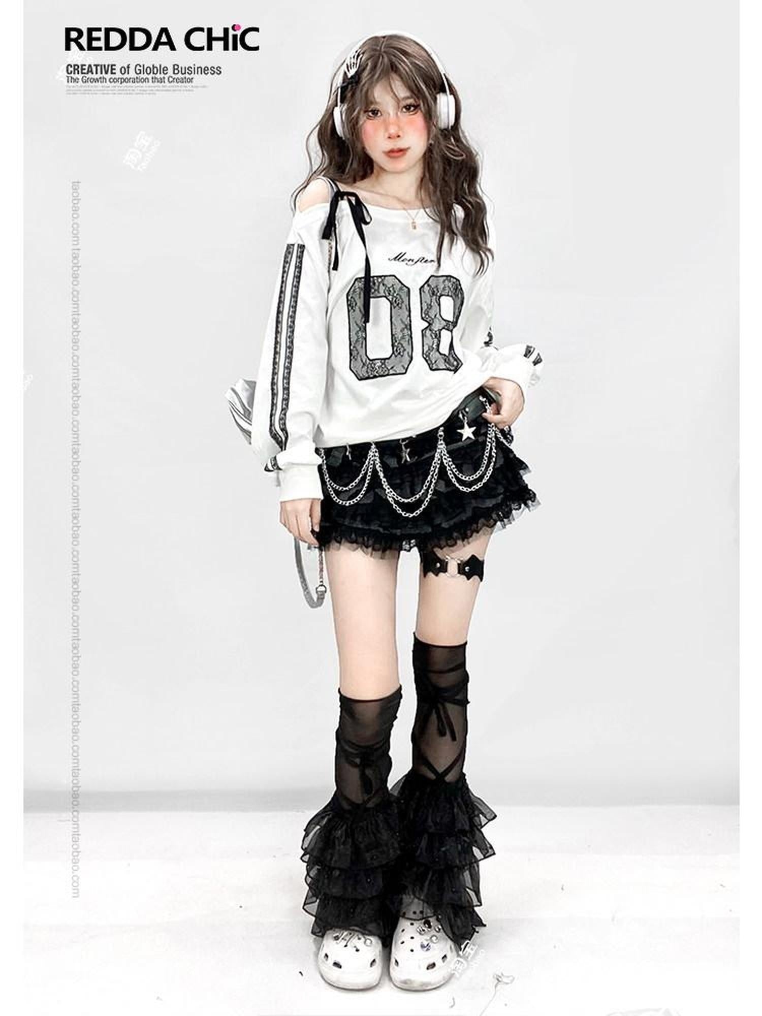 ReddaChic Flattering High Waist Tiered Ruffle Workwear Short Solid Black Mini Skirts
