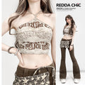 ReddaChic_Flattering_Slim_Fit_Letter_Print_Halter_Light_Brown_One_Size_Maxi_Skirts_MISSTT