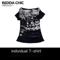 ReddaChic_Flirty_Gothic_Mesh_Bodycon_For_Women_Printed_Letter_Black_Mini_Skirts_MISSTT