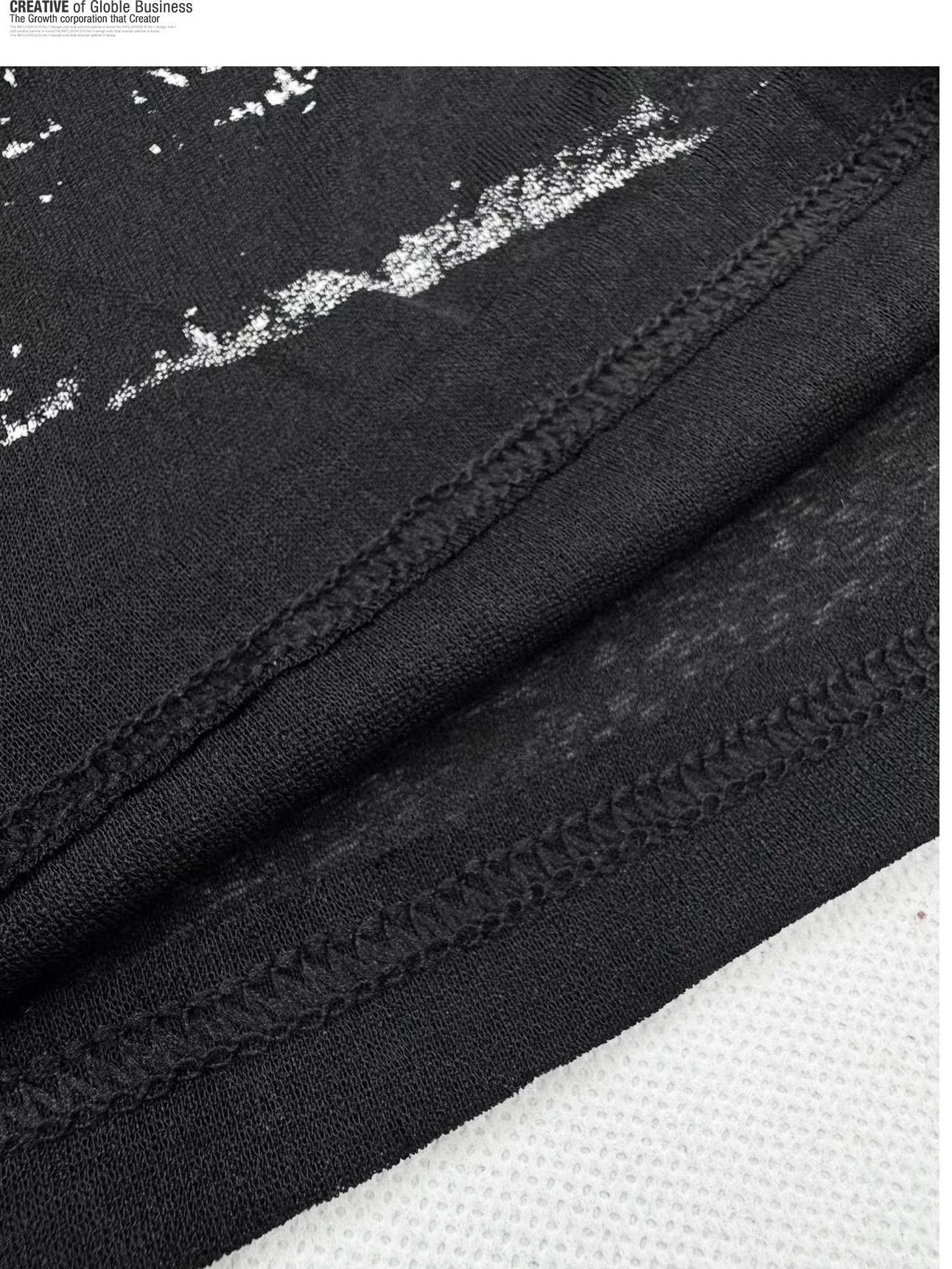 ReddaChic Flirty Gothic Mesh Bodycon For Women Printed Letter Black Mini Skirts