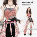 ReddaChic_Hand_Painted_Red_Cropped_Streetwear_Camisole_Long_Sleeve_T-Shirts_MISSTT