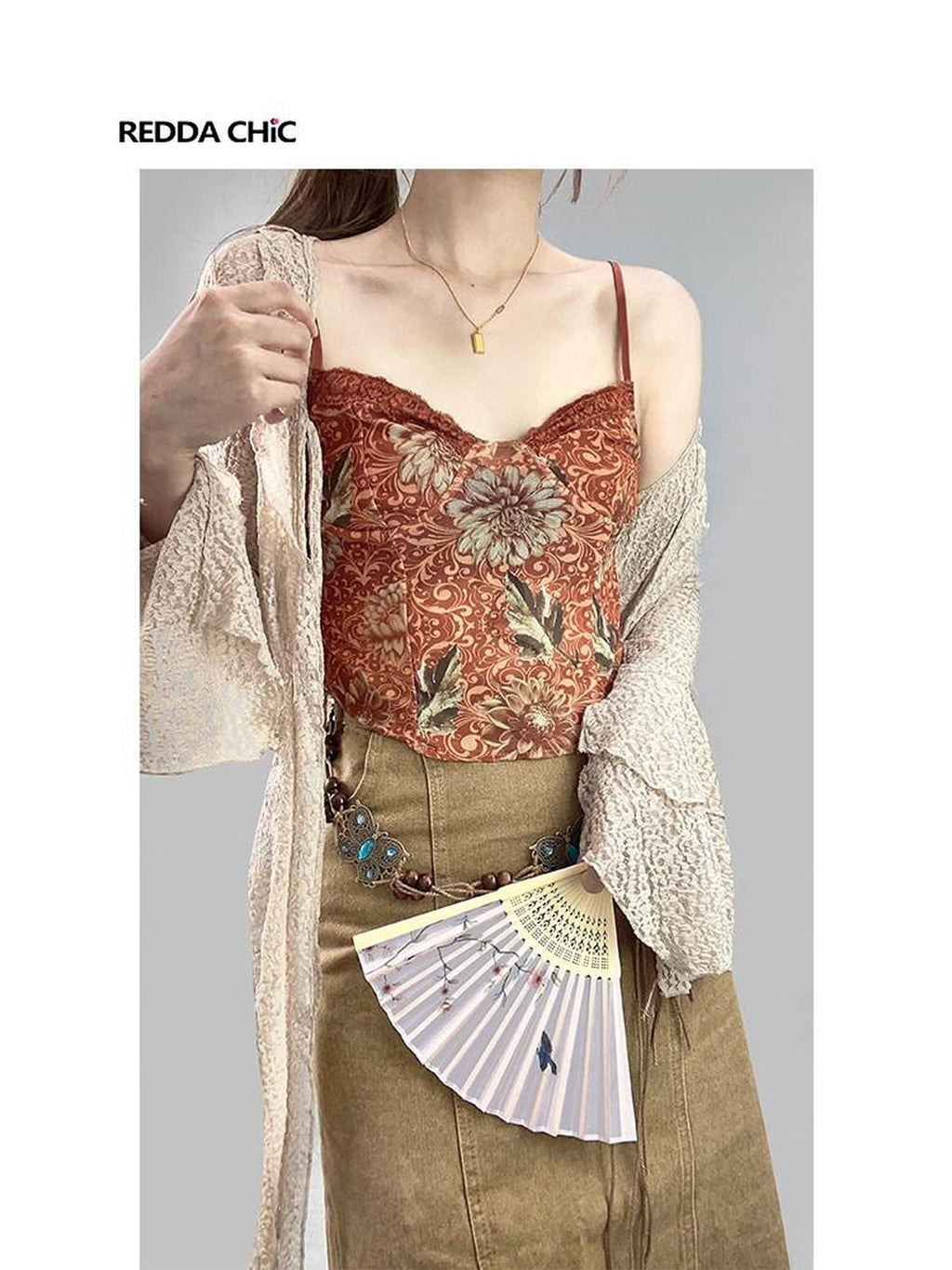 ReddaChic High Waist Asymmetric Tassel Crochet Slim Fit Office Solid Polyester Mini Skirts