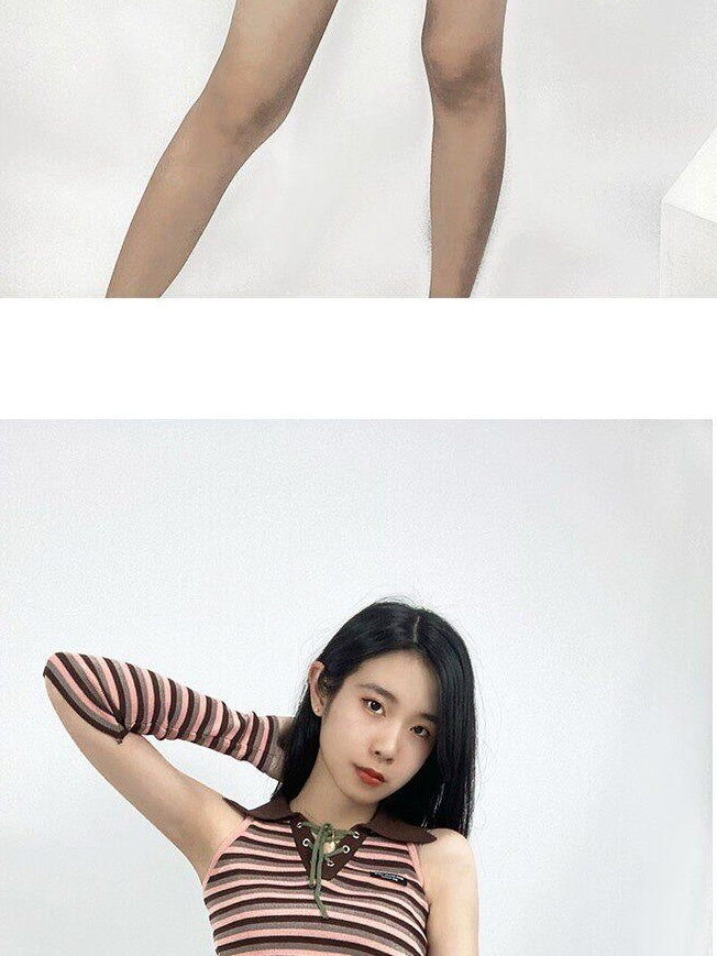 ReddaChic High Waist Blue Denim Tie Patchwork Korean Office A Line Mini Skirts