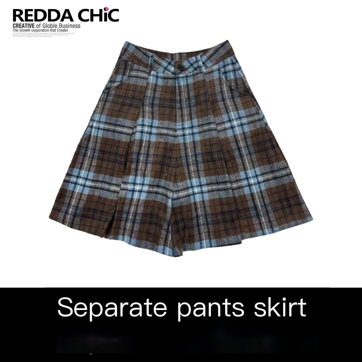 ReddaChic_High_Waist_Colorblock_British_A_Line_Women_Citywalk_Coffee_Mini_Skirts_MISSTT