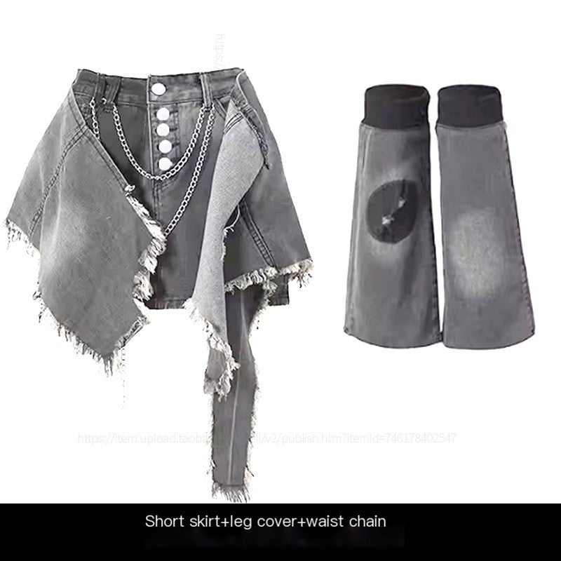 ReddaChic_High_Waist_Denim_Asymmetric_Distressed_Tie_Ruffle_Fringe_Street_A_Line_Maxi_Skirts_MISSTT
